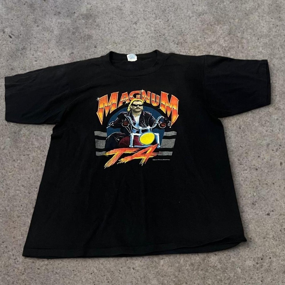 Vintage 1986 Magnum TA NWA Wrestling T Shirt Single Stitch Jim Crockett JCP Mens